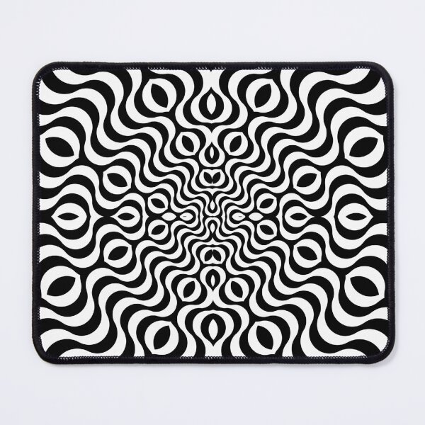 Item preview, Abstract Optical Illusion Black and White Pattern designed and sold by ravenxous.