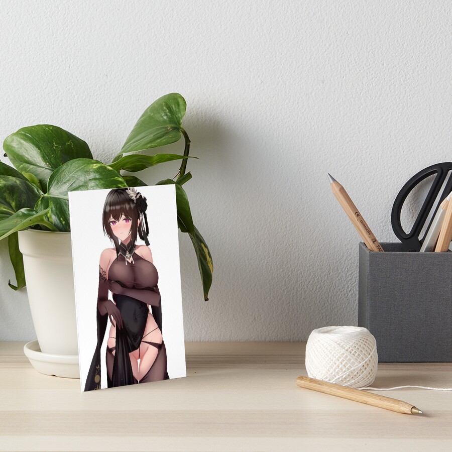 "Sexy Chen hai / Zhenhai Azur Lane Ecchi " Art Board Print by