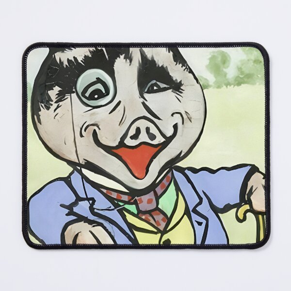 Item preview, Mr Porker by Louis Wain designed and sold by WonderweissStudio.