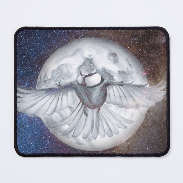 Item preview, blue tit and the moon designed and sold by JoeEJackson.