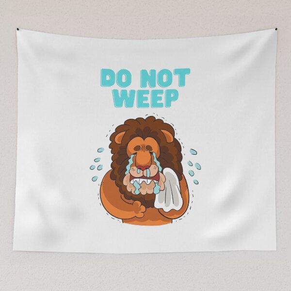 Item preview, Do not weep sad lion designed and sold by Tony ⭐⭐⭐⭐⭐.