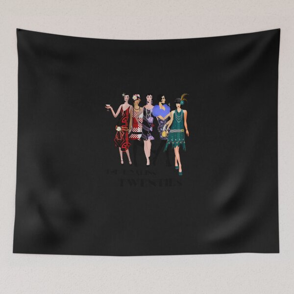 Item preview, Roaring 20S Flapper Girls  T-Shirt designed and sold by MatsLuhrs.