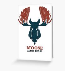 Alaskan Moose - Alces Gigas Greeting Card