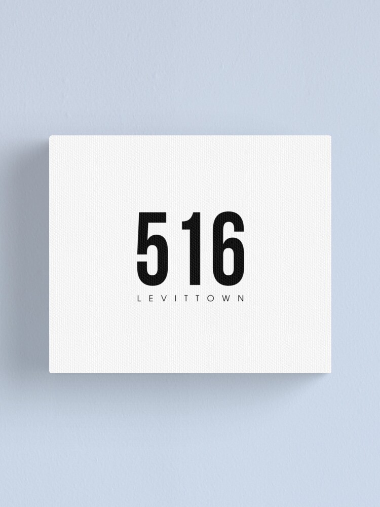 "Levittown, New York 516 Area Code" Canvas Print by CartoCreative