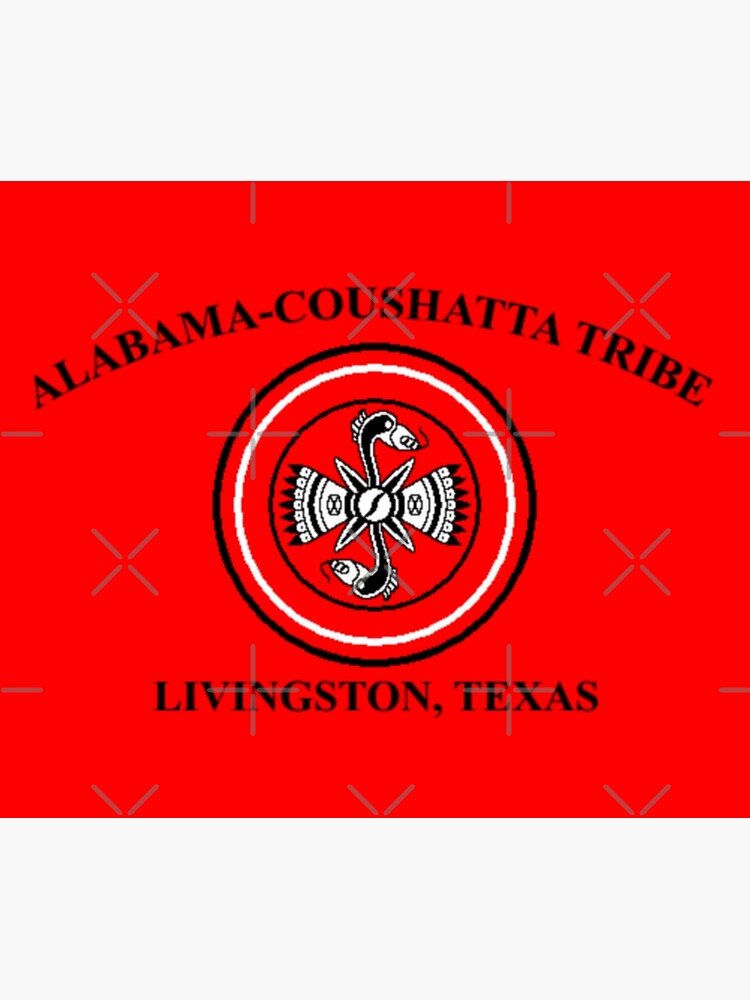 Flag of AlbmCoushatta Tribe of Texas USA Tapestry sold by Frigate
