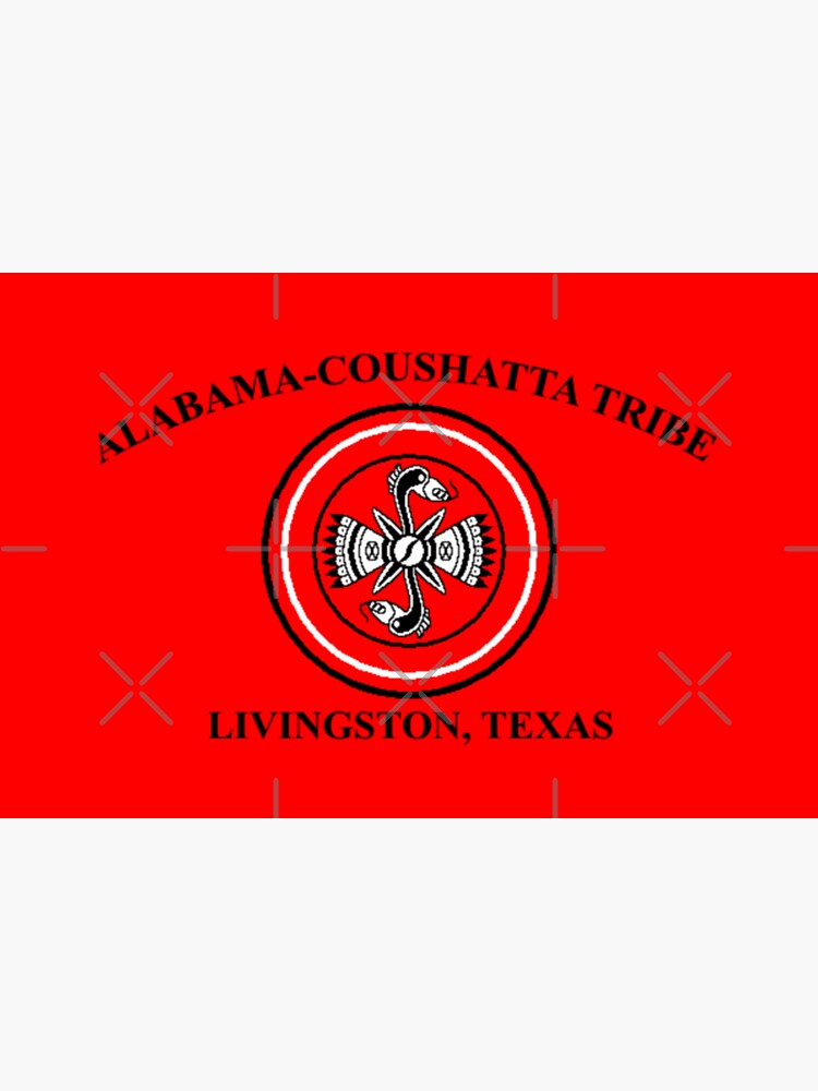 "Flag of AlabamaCoushatta Tribe of Texas USA" Sticker by mo91 Redbubble