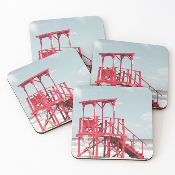Item preview, Red Beach Hut designed and sold by koovoxdogs.