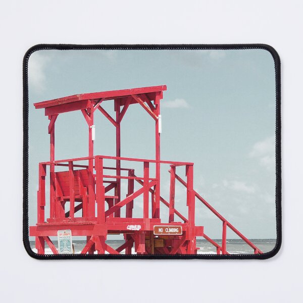 Item preview, Red Beach Hut designed and sold by koovoxdogs.