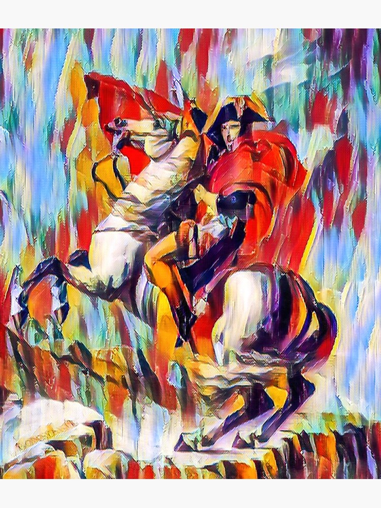 Napoleon Crossing The Alps Abstract Poster By Art Refreshed Redbubble   Flat,750x,075,f Pad,750x1000,f8f8f8.u1 