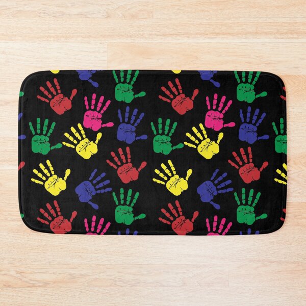 Item preview, Colorful Hand print art designed and sold by ZanyPaintbrush.