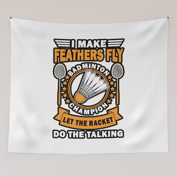 Item preview, Vintage Badminton Quote Design designed and sold by vineeth.