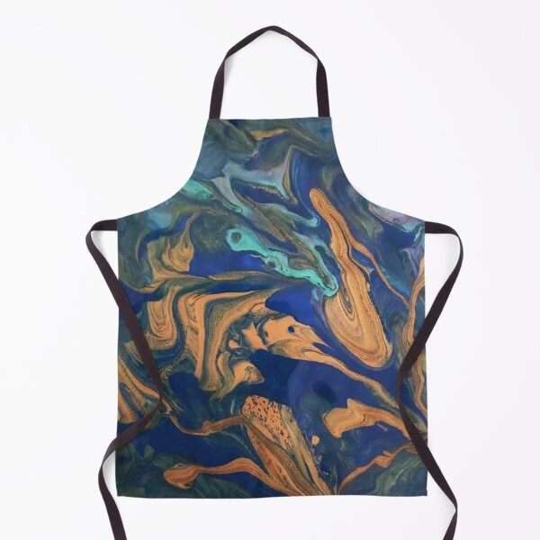 Item preview, waves of copper and blue designed and sold by ArtByBinny.