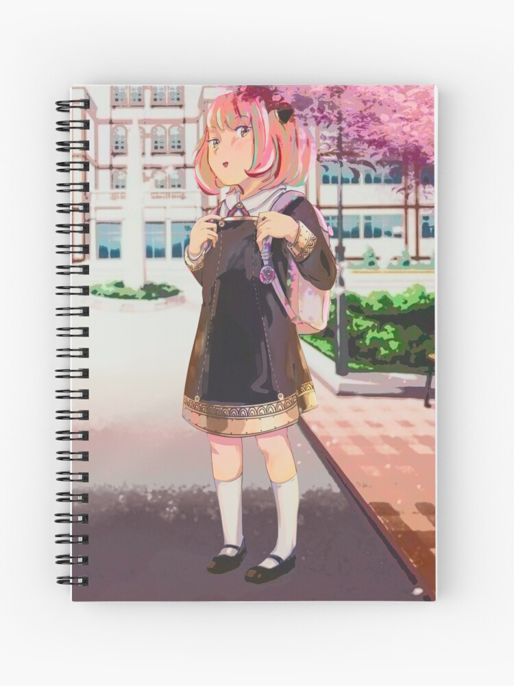 Cuaderno de espiral «¡Anya en la escuela!» de allstarart | Redbubble