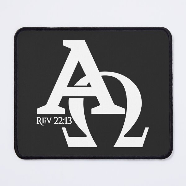 Aperçu de l'œuvre Christian Design - Alpha et Omega, les lettres grecques A et Z créée et vendue par simplydesignart.
