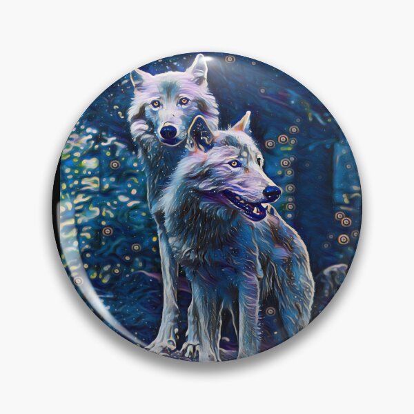 Artikelvorschau, Magische Wolf-Kunst-bunte Wolf-Paare unter Sternen entworfen und verkauft von SolSel ⭐⭐⭐⭐⭐.