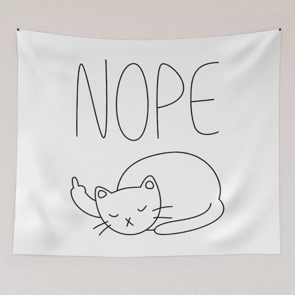 Item preview, Nope Rude Cat designed and sold by hocapontas.