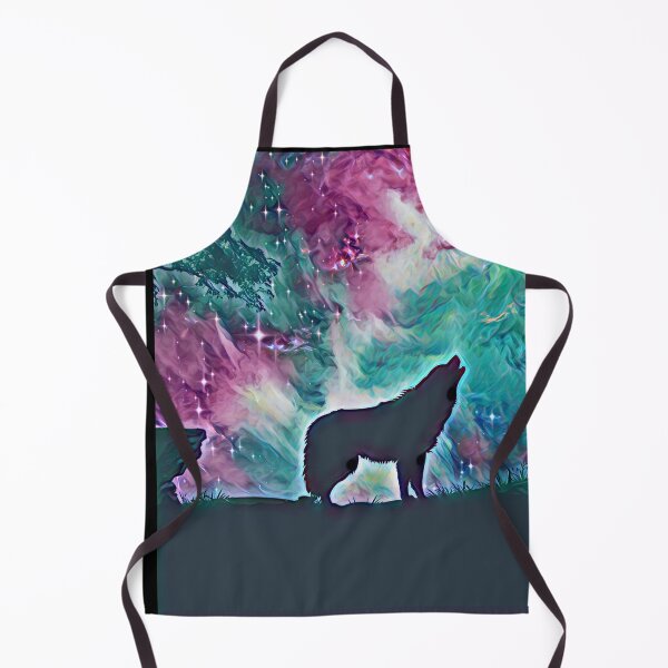 Item preview, Magic Wolf Art Colorful Wolves Howling To The Moon designed and sold by SolSel ⭐⭐⭐⭐⭐.