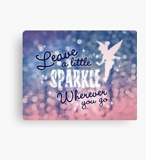 Leave a Little Sparkle Wherever You Go Canvas Print