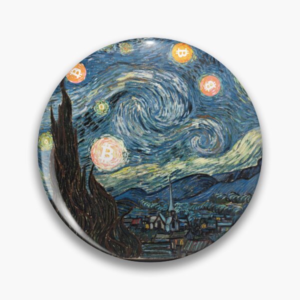 Item preview, Starry Night Bitcoin designed and sold by Crypmetal.