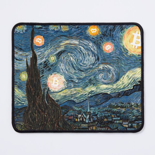 Item preview, Starry Night Bitcoin designed and sold by Crypmetal.