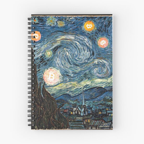 Item preview, Starry Night Bitcoin designed and sold by Crypmetal.