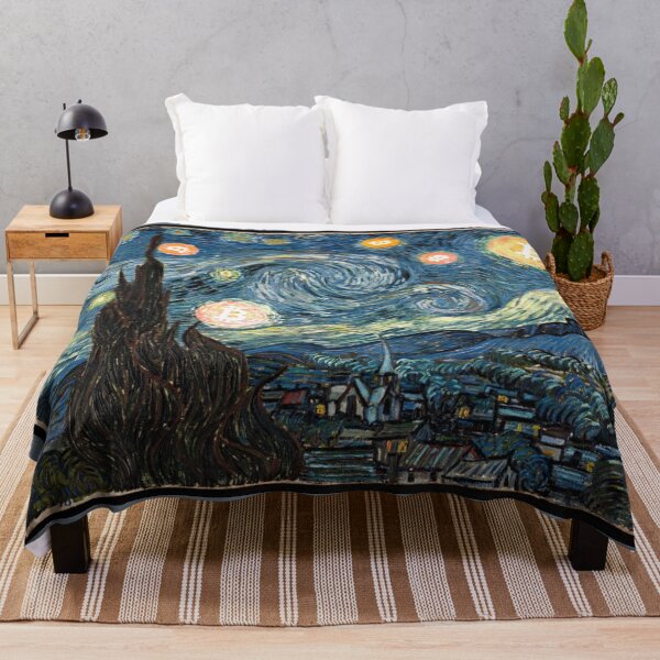 Item preview, Starry Night Bitcoin designed and sold by Crypmetal.