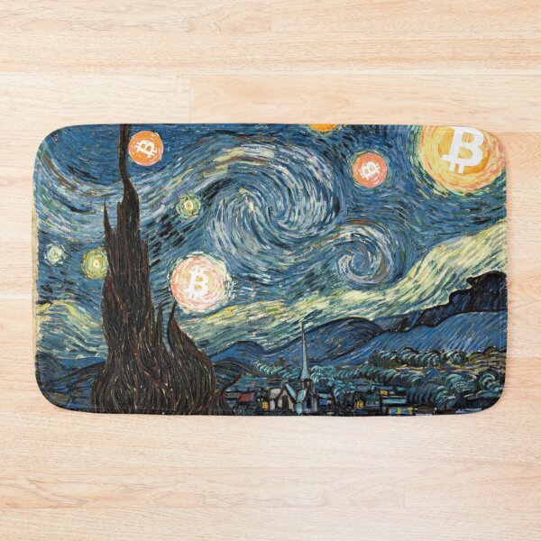 Item preview, Starry Night Bitcoin designed and sold by Crypmetal.