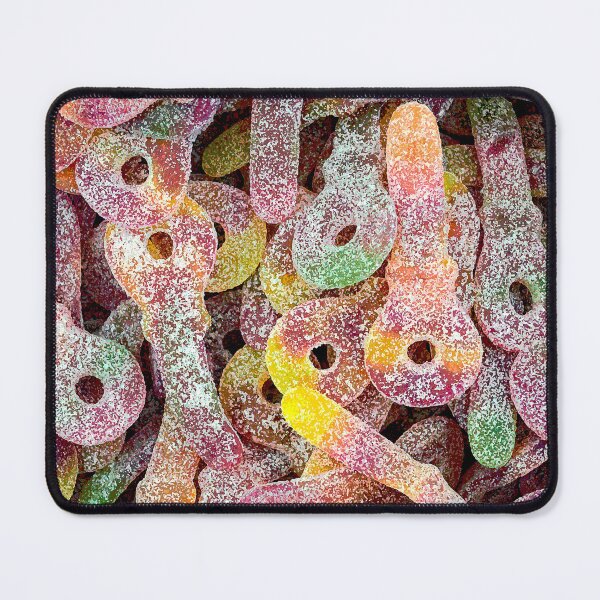 Item preview, Sour Keys candy - graphic pattern in multiple colors designed and sold by Signs for Dark Times.