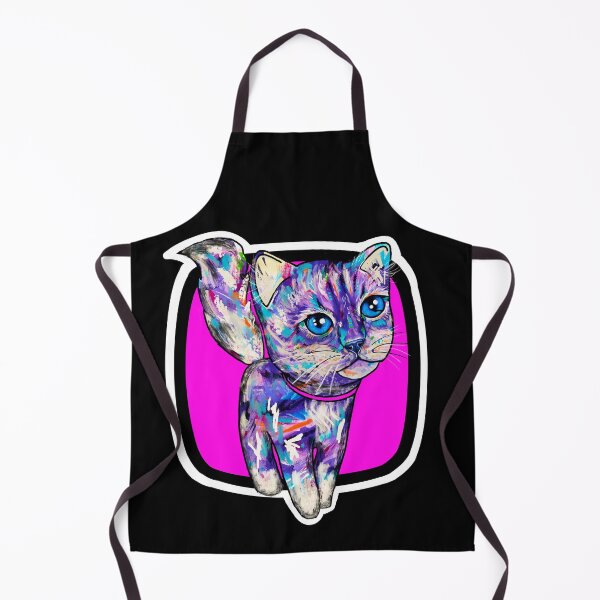 Artikelvorschau, Arty Brushstroke Paintbox Cute Kitty Design entworfen und verkauft von Jamoozie.