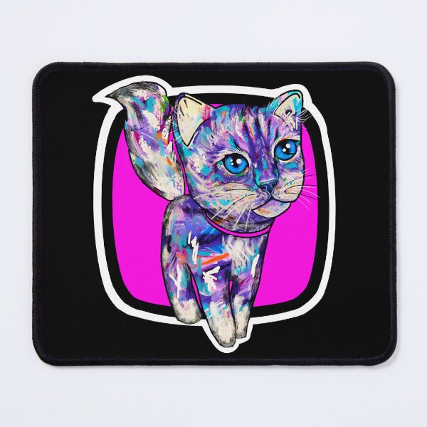 Artikelvorschau, Arty Brushstroke Paintbox Cute Kitty Design entworfen und verkauft von Jamoozie.