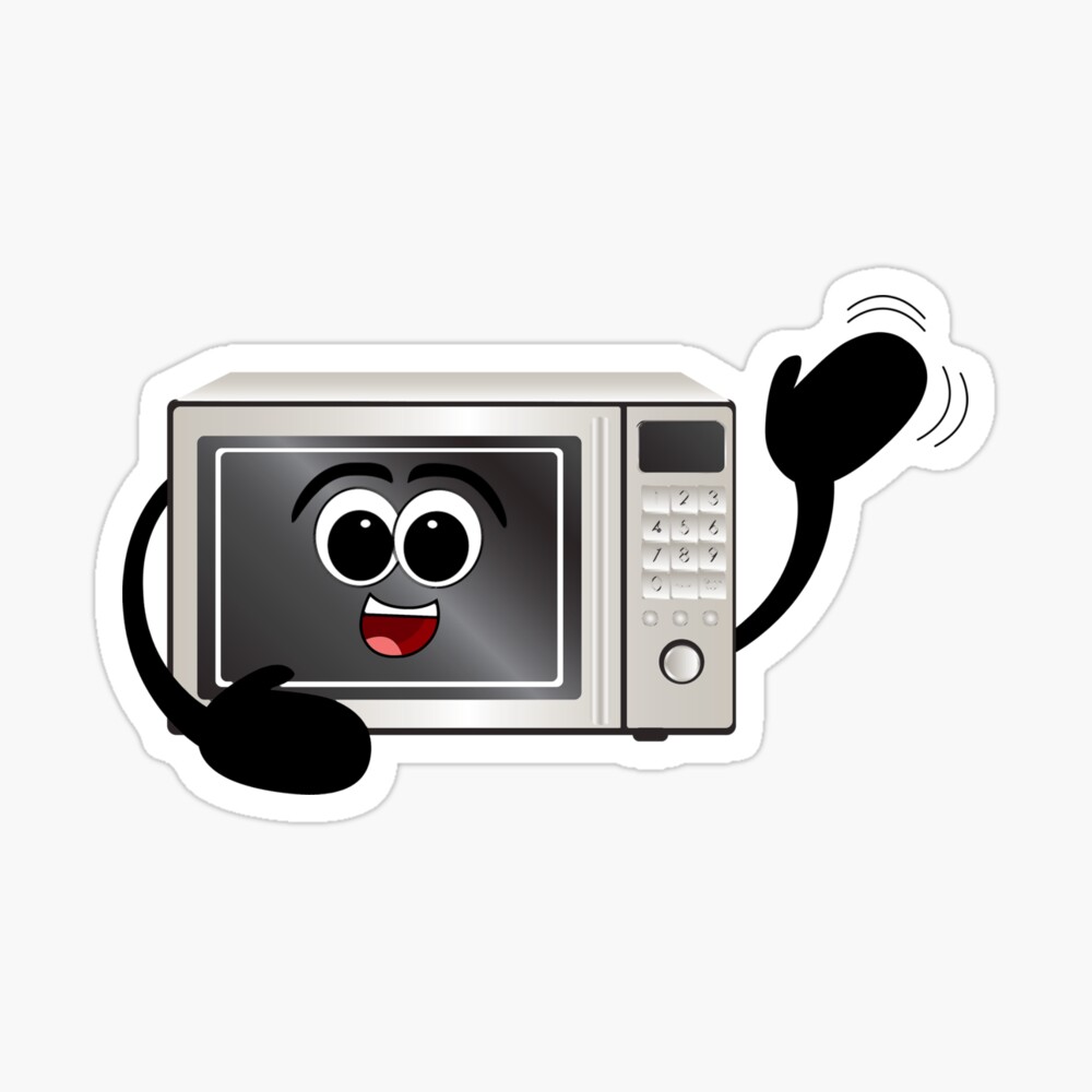 Cute Smile Microwave  Art Board Print for Sale by Wachi-A
