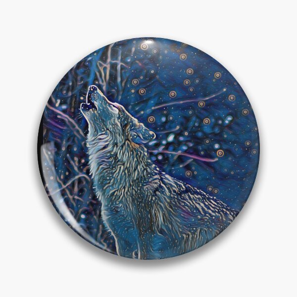 Artikelvorschau, Magische Wolf-Kunst-bunte Wölfe, die zum Mond heulen entworfen und verkauft von SolSel ⭐⭐⭐⭐⭐.