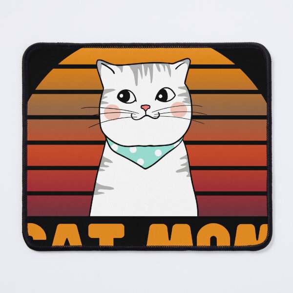 Item preview, Cat Moms T-ShirtCat Mom Retro Sunset T-Shirt designed and sold by stdragonew.