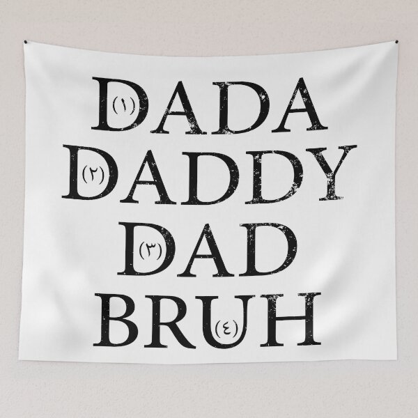Item preview, Dada Daddy Dad Bruh with arabic numbers Vintage designed and sold by Halabe art.