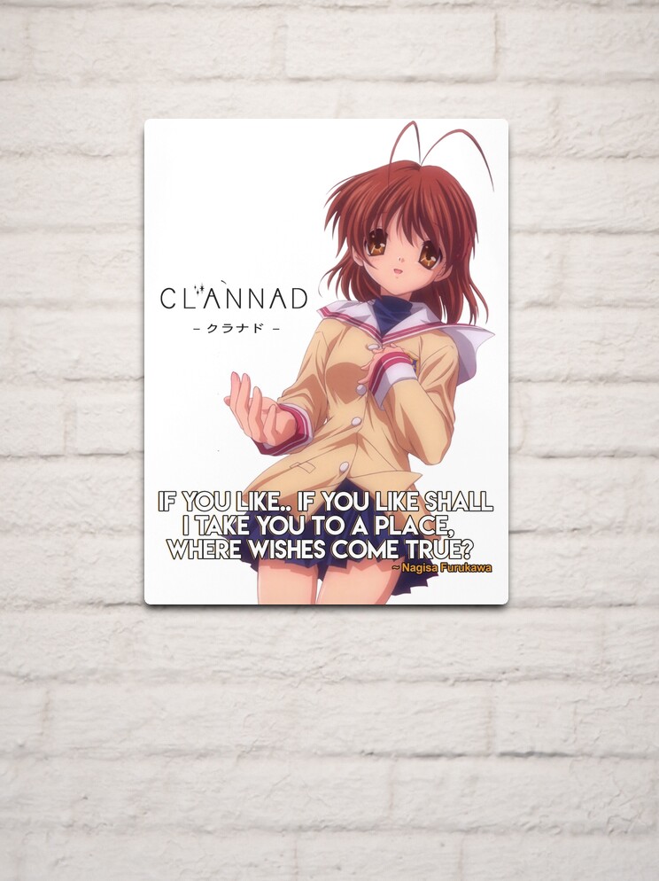 Clannad anime poster Nagisa Furukawa Poster for Sale by wazzaah