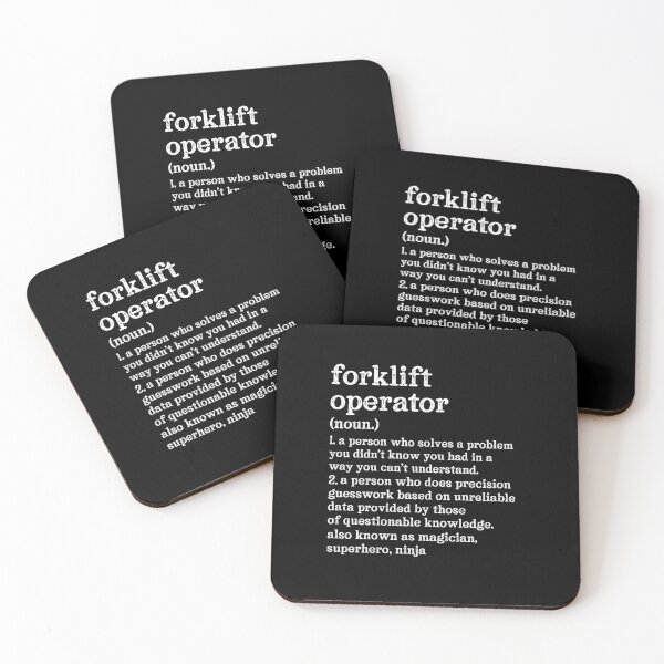Item preview, Forklift Operator Definition: A Person Who Does Precision Guesswork Based On Unreliable Data Provided By Those Of Questionable Knowledge. See Also: Magician, Superhero, Ninja designed and sold by TeesYouWant.