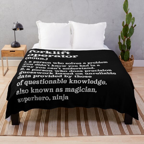 Item preview, Forklift Operator Definition: A Person Who Does Precision Guesswork Based On Unreliable Data Provided By Those Of Questionable Knowledge. See Also: Magician, Superhero, Ninja designed and sold by TeesYouWant.