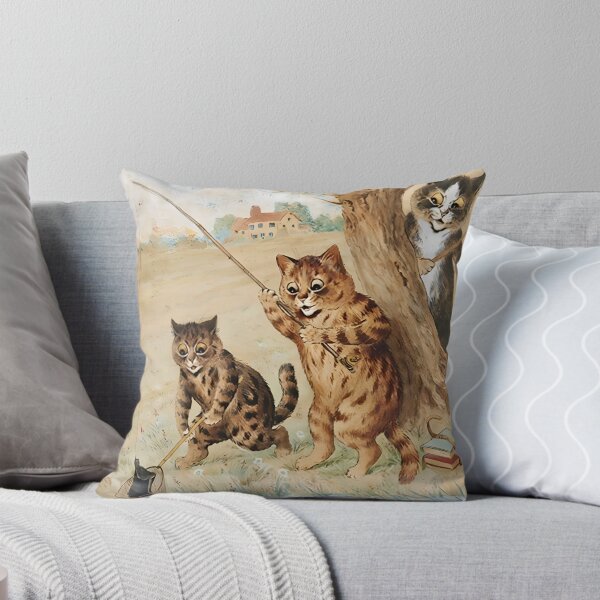 Item preview, The Good Catch by Louis Wain designed and sold by WonderweissStudio.