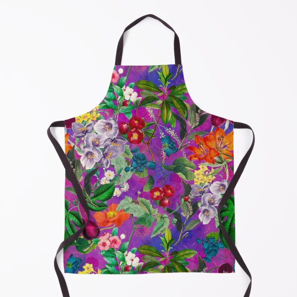 Artikelvorschau, Exotische Blumen und Blätter Himmel, Blätter und Blumen tropischen Muster, botanische Illustration, rosa blau florale Illustration entworfen und verkauft von ZeinabTaha.