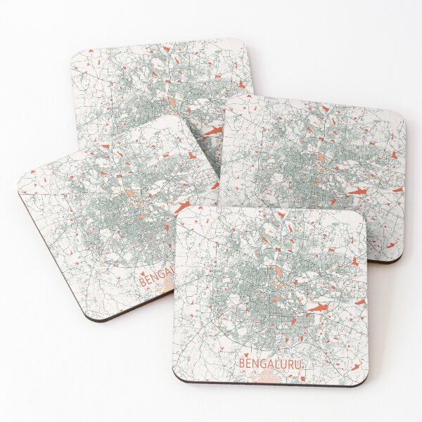 Item preview, Bengaluru City Map of India - Bohemian designed and sold by deMAP.