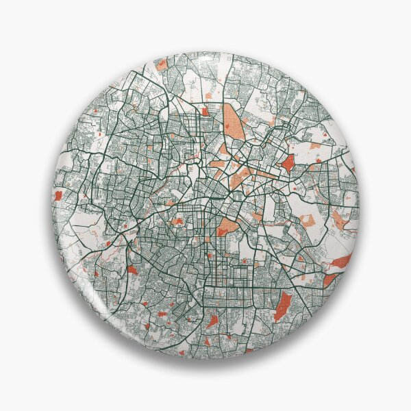 Item preview, Bengaluru City Map of India - Bohemian designed and sold by deMAP.