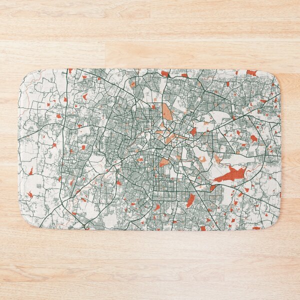 Item preview, Bengaluru City Map of India - Bohemian designed and sold by deMAP.