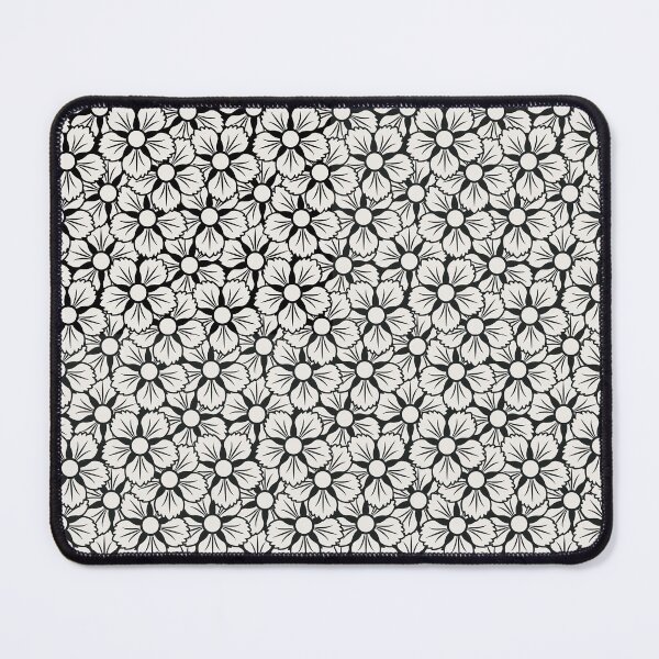 Item preview, White Japanese Flower on black background designed and sold by KaitoJapanDesign.