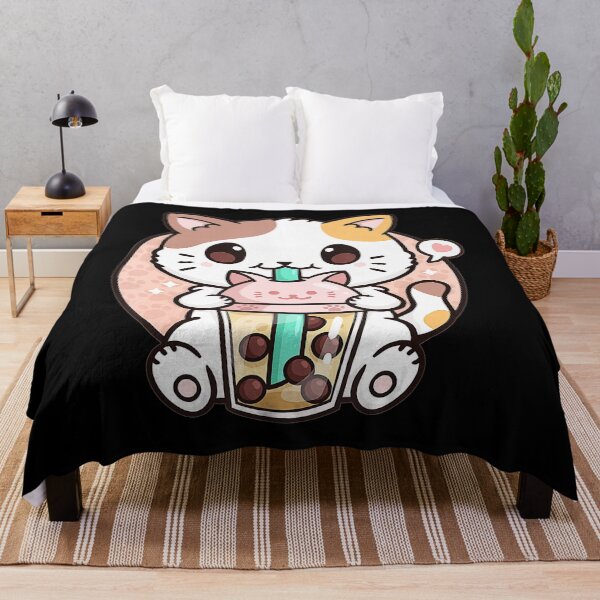 Item preview, Cat Boba Tea Bubble Tea Anime Kawaii Japanese Girls Teenager designed and sold by shoptran005.