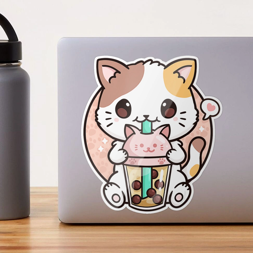 KAWAIIANS Cute Animal Stickers, Kawaii Bubble Tea Drinks Cartoon Anime  Stickers for Kids Teens Girls Adults (Cute Animal 50) 