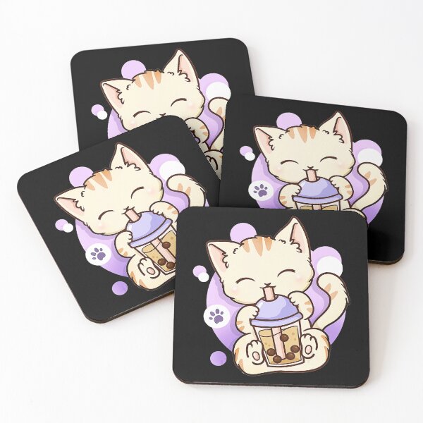 Item preview, Cat Boba Tea Bubble Tea Anime Kawaii Japanese Girls Teenager designed and sold by shoptran005.