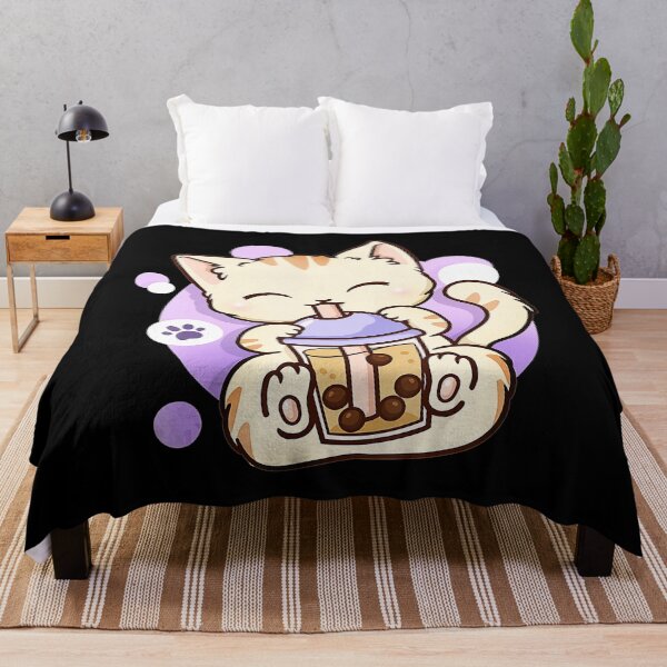 Item preview, Cat Boba Tea Bubble Tea Anime Kawaii Japanese Girls Teenager designed and sold by shoptran005.