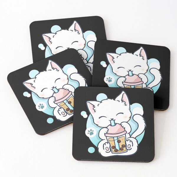 Item preview, Cat Boba Tea Bubble Tea Anime Kawaii Japanese Girls Teenager designed and sold by shoptran005.