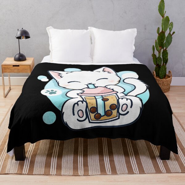 Item preview, Cat Boba Tea Bubble Tea Anime Kawaii Japanese Girls Teenager designed and sold by shoptran005.