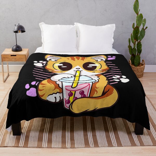 Item preview, Cat Boba Tea Bubble Tea Anime Kawaii Chicas japonesas Adolescente designed and sold by shoptran005.
